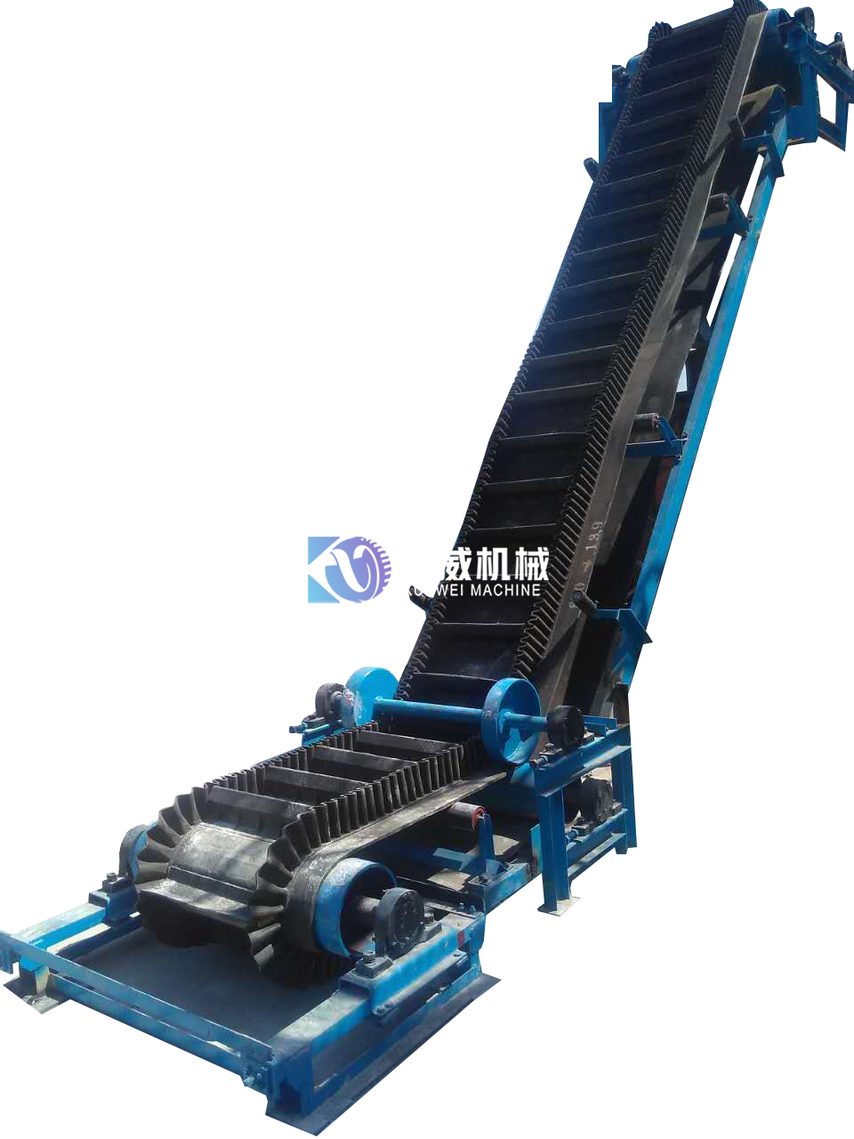 垂直大傾角皮帶機